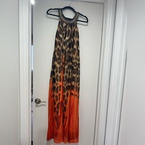 Cheetah print maxi dress
